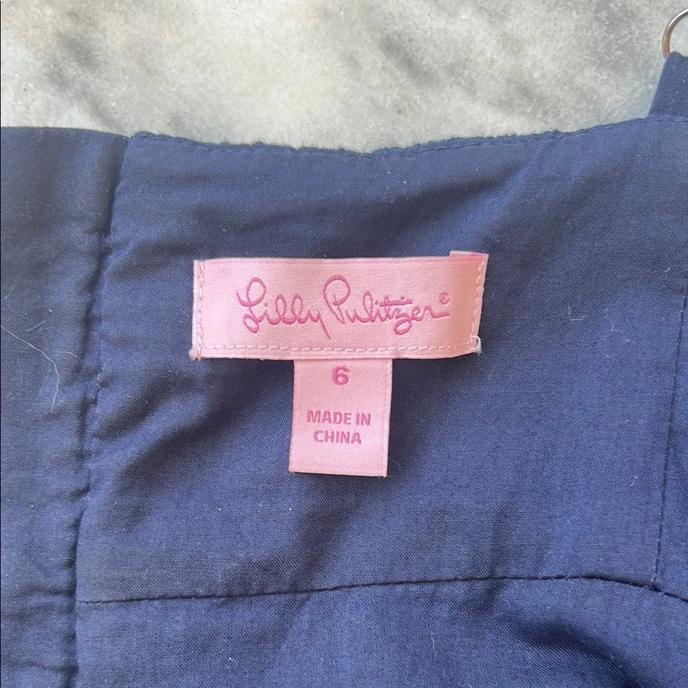 Lilly Pulitzer Deep Blue Karina Lace Dress | 6 - Picture 4 of 5